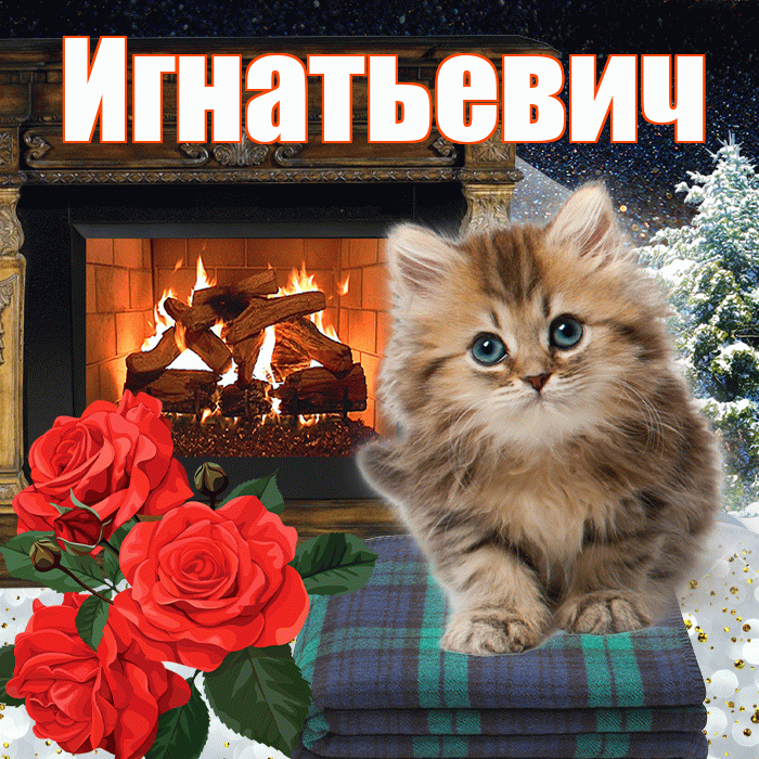 Игнатьевич! Доброго зимнего вечера! Красивая открытка Игнатьевичу!