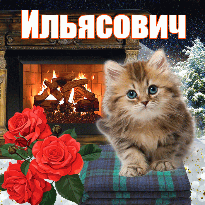 Ильясович! Доброго зимнего вечера! Красивая открытка Ильясовичу!