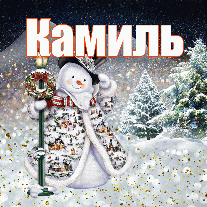 Камиль! Доброго зимнего вечера! Красивая открытка Камилю!