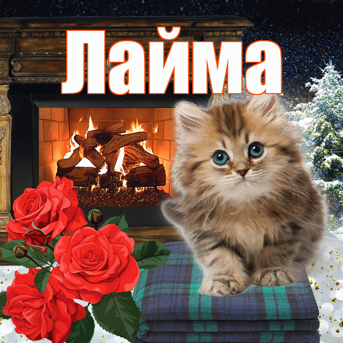 Лайма! Доброго зимнего вечера! Красивая открытка Лайме!