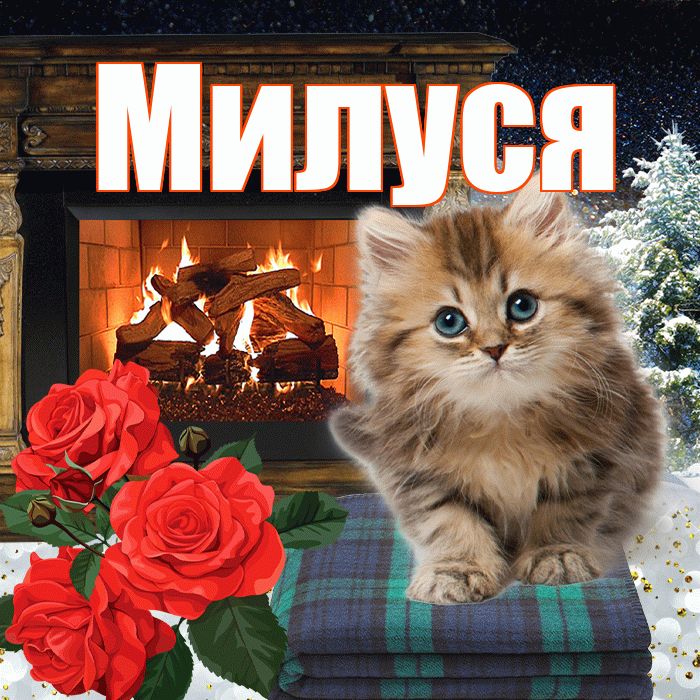 Милуся! Доброго зимнего вечера! Красивая открытка !
