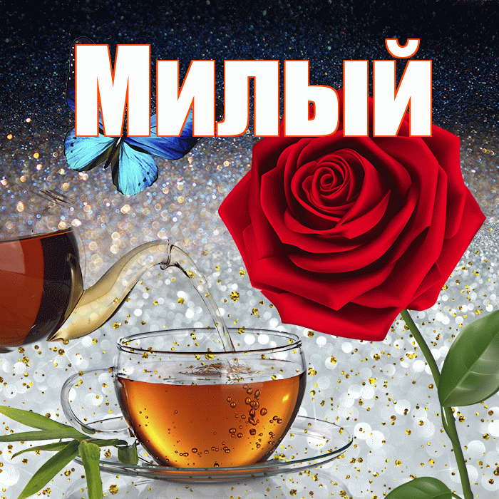 Милый! Доброго зимнего вечера! Красивая открытка Милому!