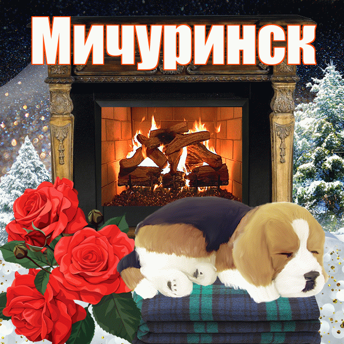 Мичуринск! Доброго зимнего вечера! Красивая открытка Мичуринску!