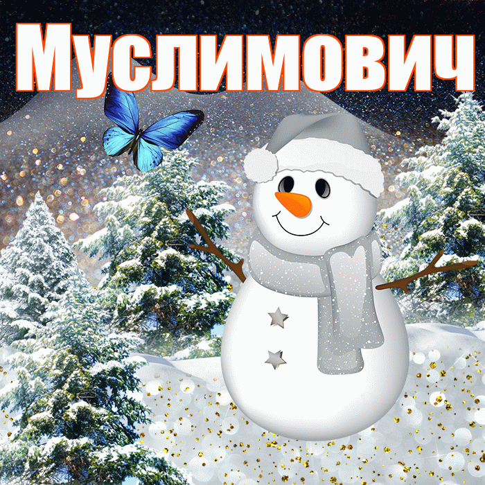 Муслимович! Доброго зимнего вечера! Красивая открытка Муслимовичу!