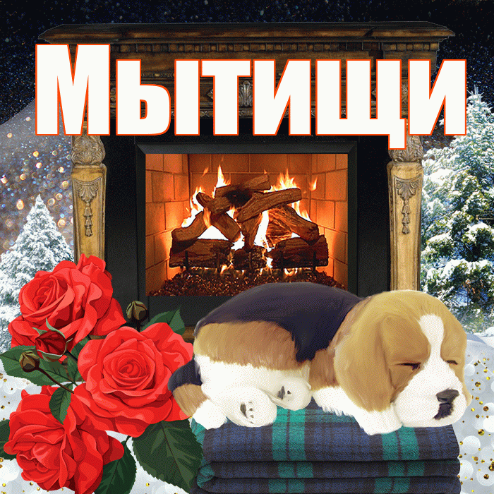 Мытищи! Доброго зимнего вечера! Красивая открытка Мытищи!