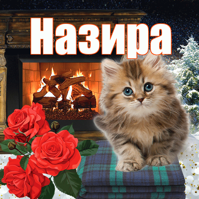 Назира! Доброго зимнего вечера! Красивая открытка Назировне!