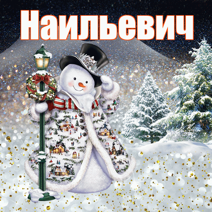 Наильевич! Доброго зимнего вечера! Красивая открытка Наильевичу!