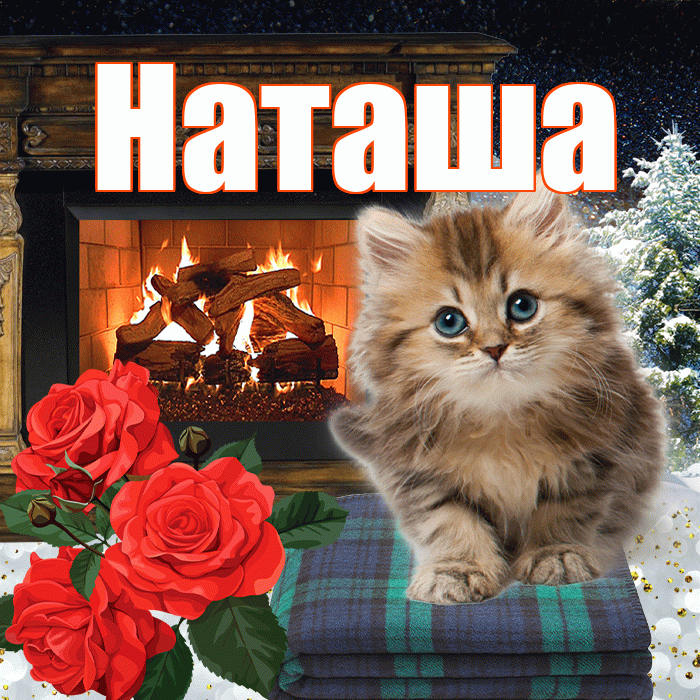 Наташа! Доброго зимнего вечера! Красивая открытка Наташе!