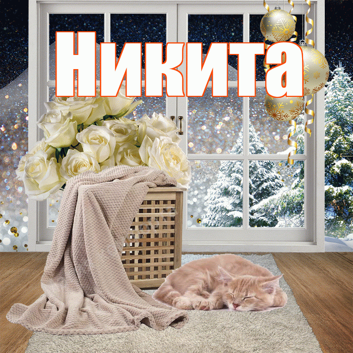Никита! Доброго зимнего вечера! Красивая открытка Никите!