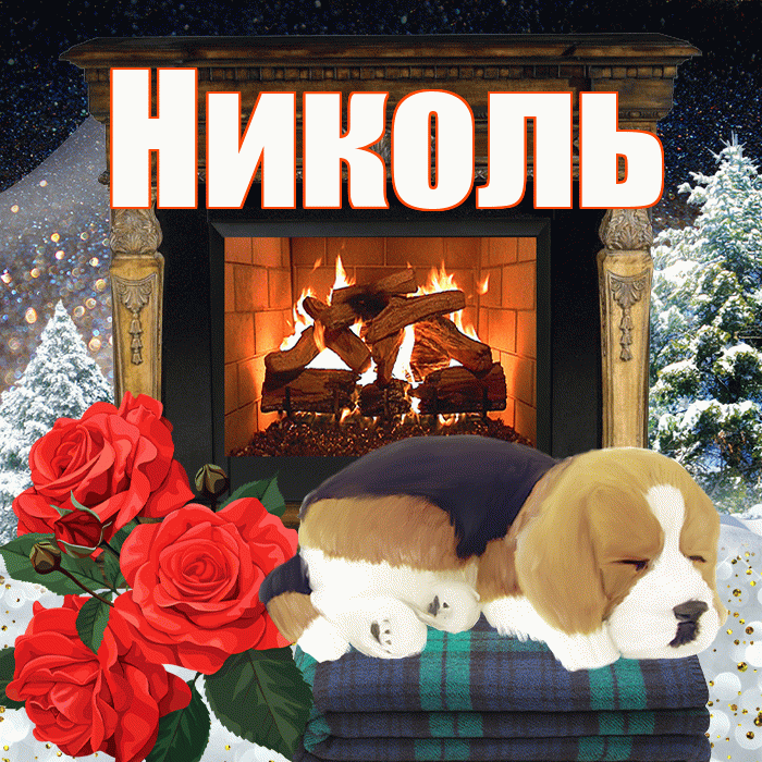 Николь! Доброго зимнего вечера! Красивая открытка НИКОЛЬ!