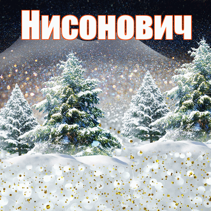 Нисонович! Доброго зимнего вечера! Красивая открытка Нисоновичу!