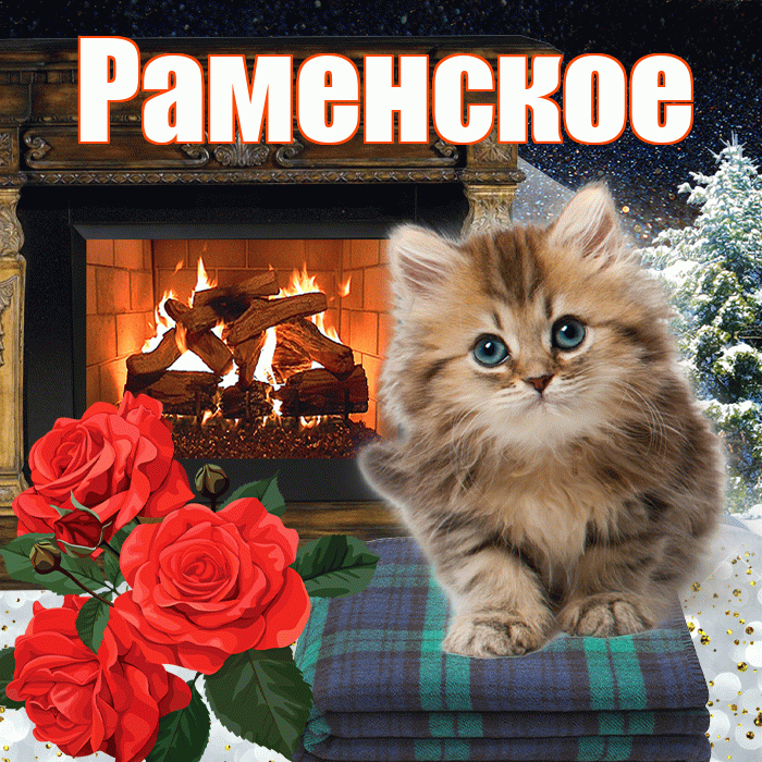 Раменское! Доброго зимнего вечера! Красивая открытка Раменское!
