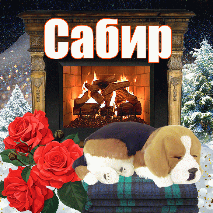 Сабир! Доброго зимнего вечера! Красивая открытка Сабиру!