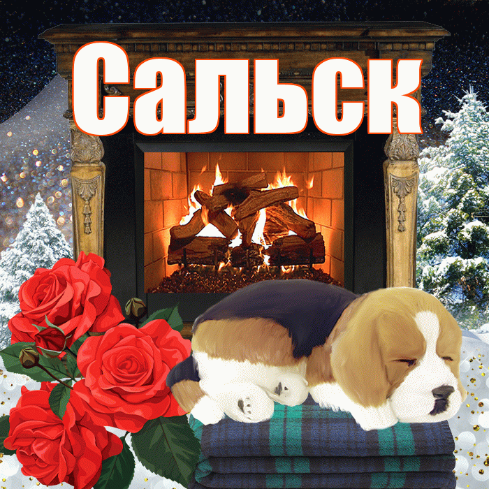 Сальск! Доброго зимнего вечера! Красивая открытка Сальску!
