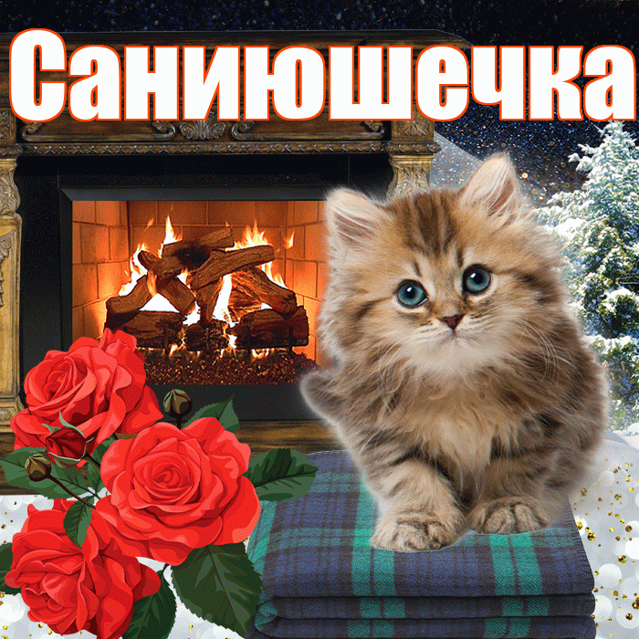 Саниюшечка! Доброго зимнего вечера! Красивая открытка !