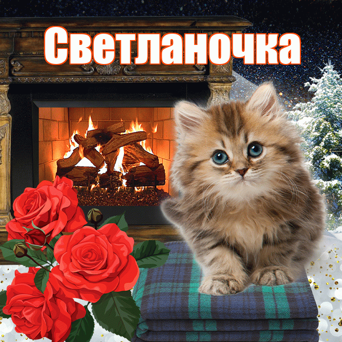 Светланочка! Доброго зимнего вечера! Красивая открытка !
