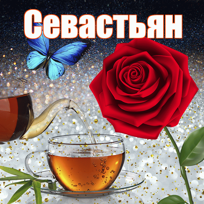 Севастьян! Доброго зимнего вечера! Красивая открытка Севастьяну!