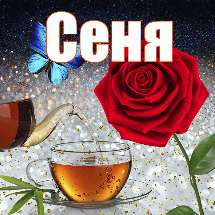 Сеня! Доброго зимнего вечера! Красивая открытка Сене!