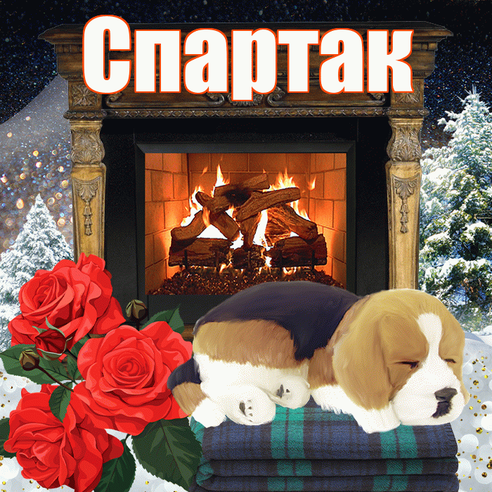 Спартак! Доброго зимнего вечера! Красивая открытка Спартаку!