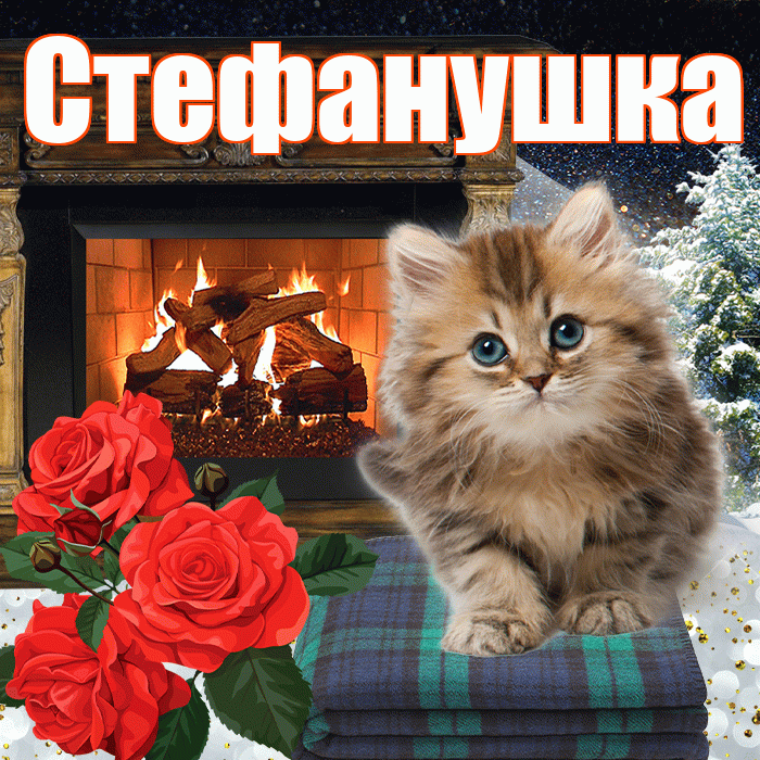 Стефанушка! Доброго зимнего вечера! Красивая открытка !