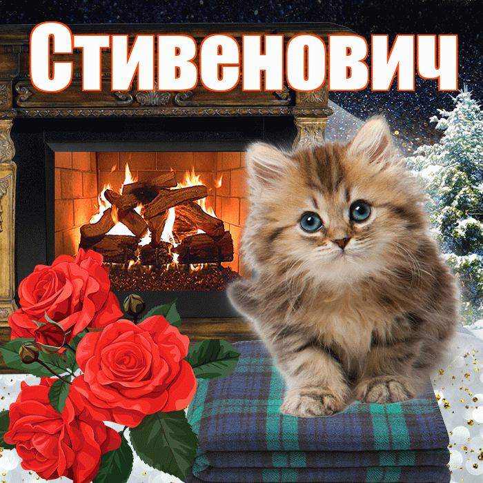Стивенович! Доброго зимнего вечера! Красивая открытка Стивеновичу!