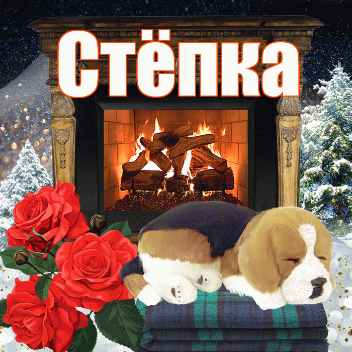 Стёпка! Доброго зимнего вечера! Красивая открытка !