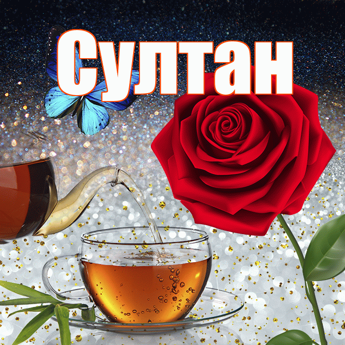 Султан! Доброго зимнего вечера! Красивая открытка Султану!