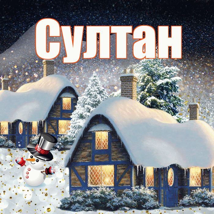 Султан! Доброго зимнего вечера! Красивая открытка Султану!