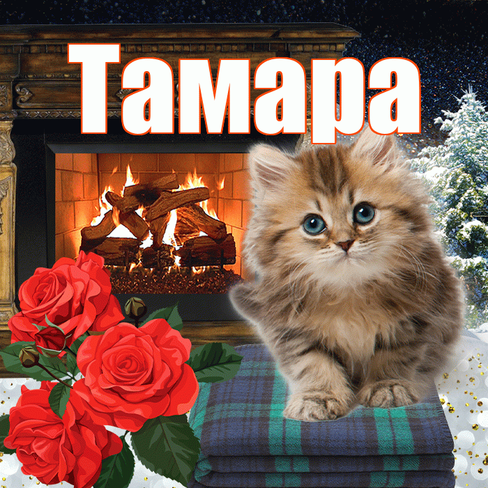 Тамара! Доброго зимнего вечера! Красивая открытка Тамаре!