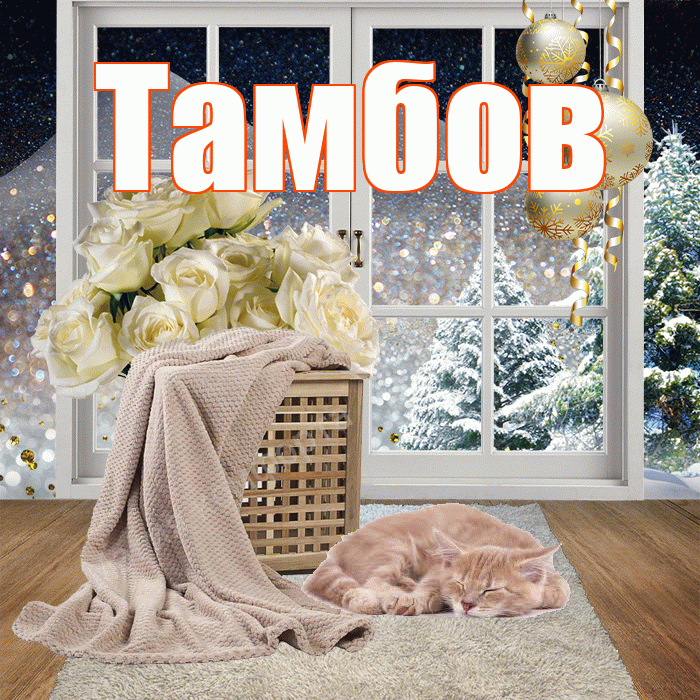 Тамбов! Доброго зимнего вечера! Красивая открытка Тамбову!