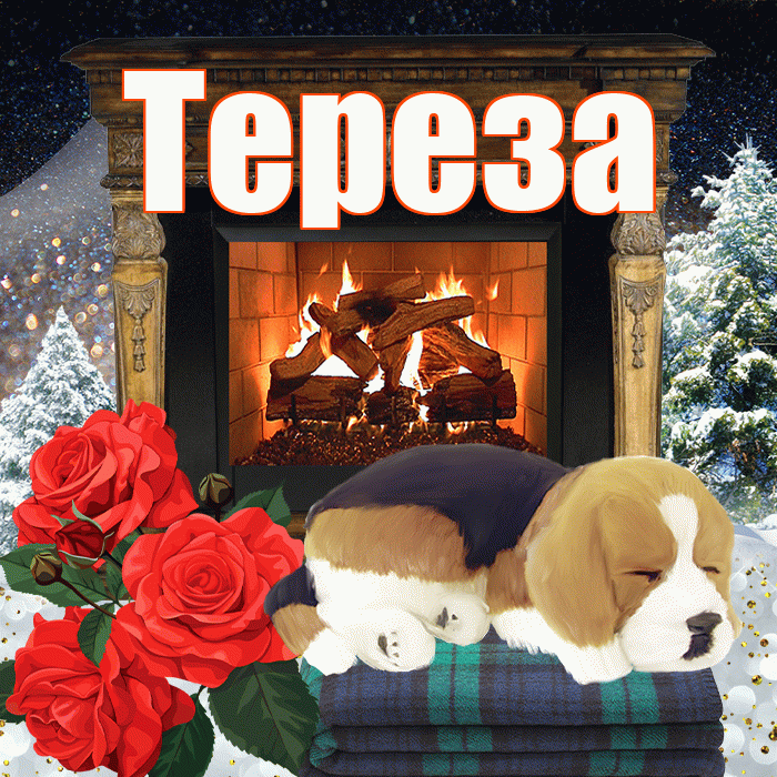 Тереза! Доброго зимнего вечера! Красивая открытка Терезе!