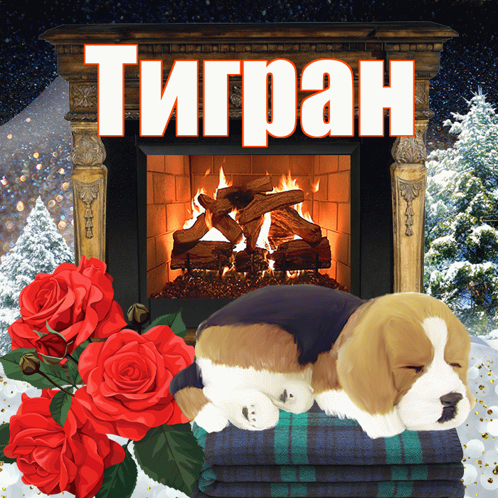 Тигран! Доброго зимнего вечера! Красивая открытка Тиграну!