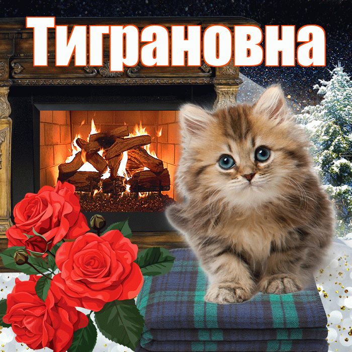 Тиграновна! Доброго зимнего вечера! Красивая открытка Тиграновне!