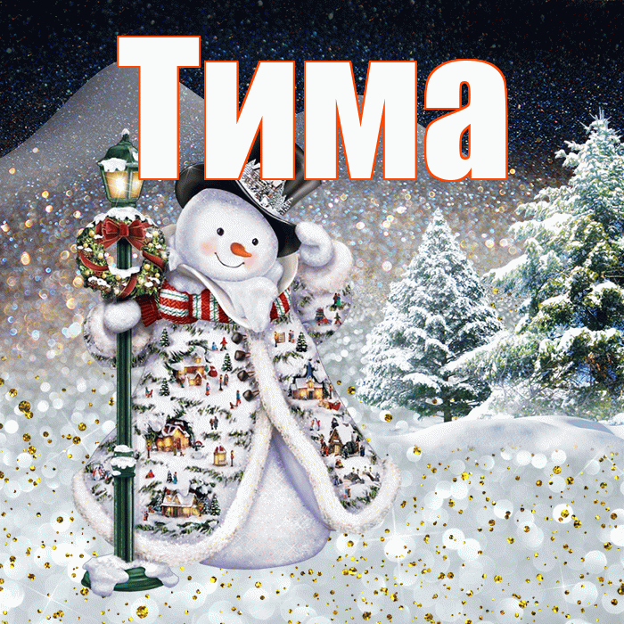 Тима! Доброго зимнего вечера! Красивая открытка Тиму!