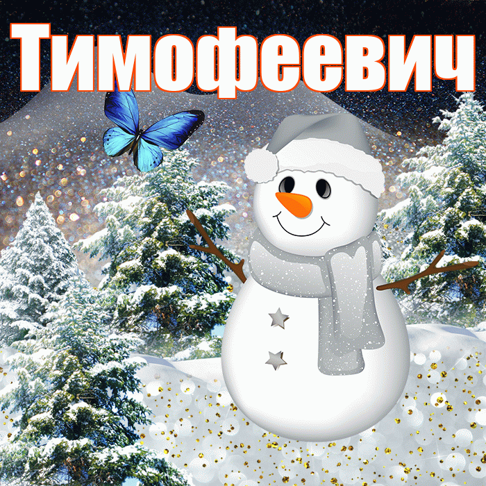 Тимофеевич! Доброго зимнего вечера! Красивая открытка Тимофеевичу!