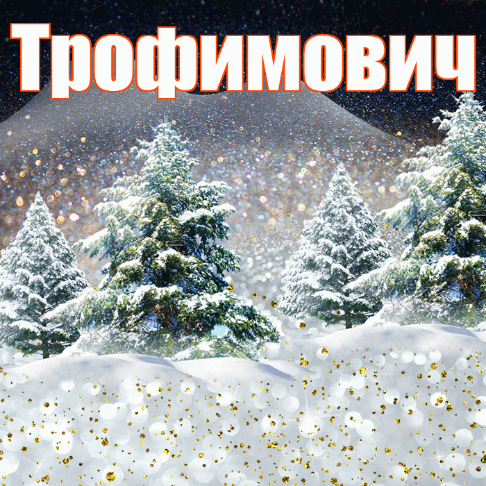 Трофимович! Доброго зимнего вечера! Красивая открытка Трофимовичу!
