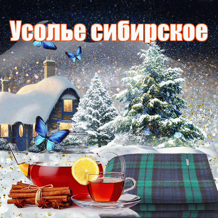 Усолье сибирское! Доброго зимнего вечера! Красивая открытка !