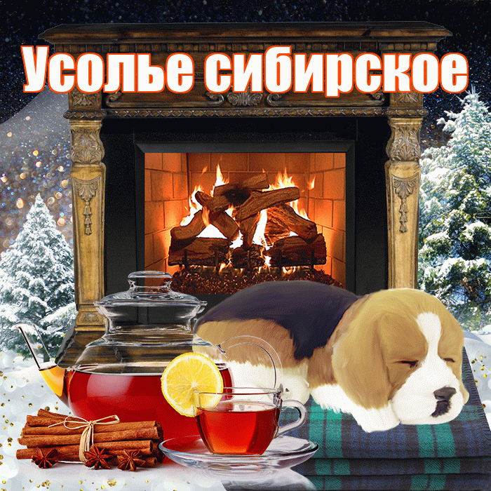 Усолье сибирское! Доброго зимнего вечера! Красивая открытка !