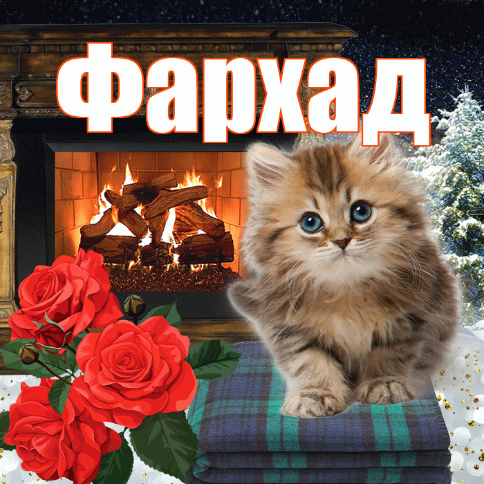 Фархад! Доброго зимнего вечера! Красивая открытка Фархаду!