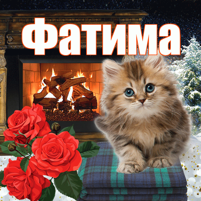 Фатима! Доброго зимнего вечера! Красивая открытка Фатиме!
