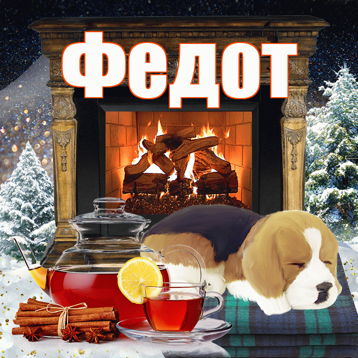 Федот! Доброго зимнего вечера! Красивая открытка Федоту!