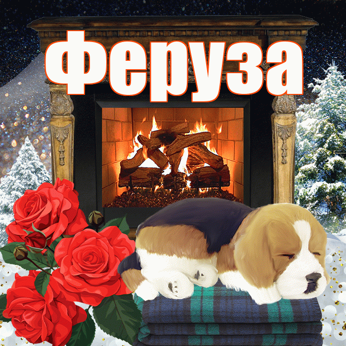 Феруза! Доброго зимнего вечера! Красивая открытка Ферузу!