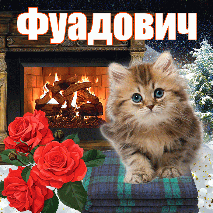 Фуадович! Доброго зимнего вечера! Красивая открытка Фуадовичу!