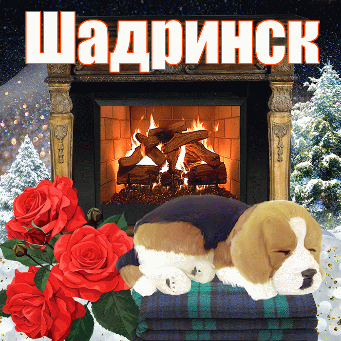 Шадринск! Доброго зимнего вечера! Красивая открытка Шадринску!