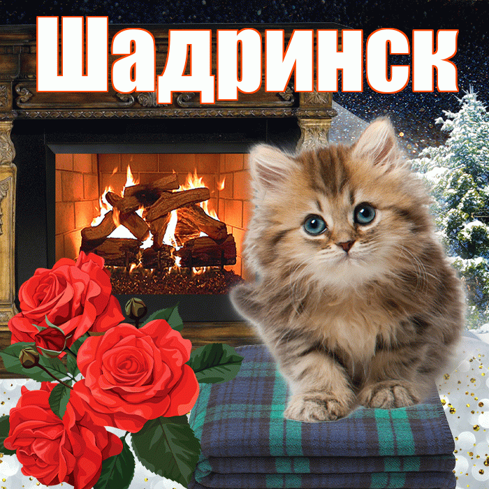 Шадринск! Доброго зимнего вечера! Красивая открытка Шадринску!