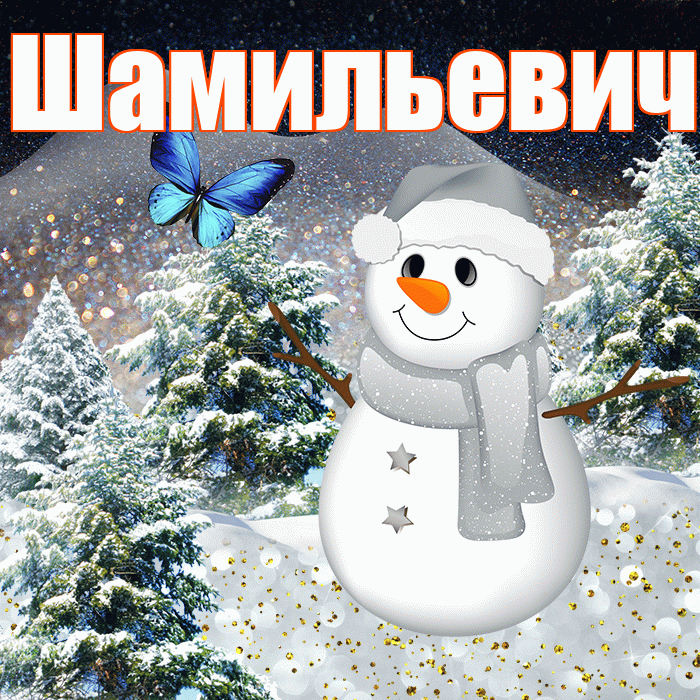 Шамильевич! Доброго зимнего вечера! Красивая открытка Шамильевичу!