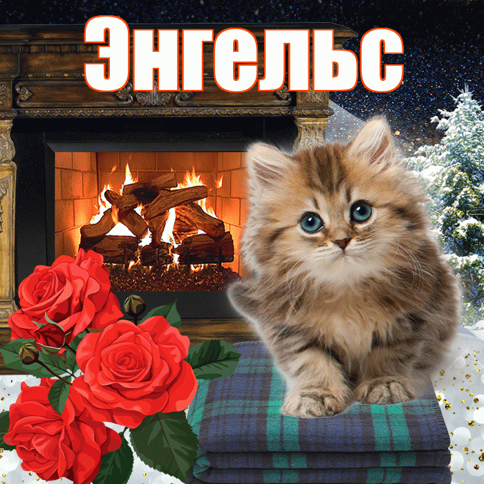 Энгельс! Доброго зимнего вечера! Красивая открытка Энгельсу!