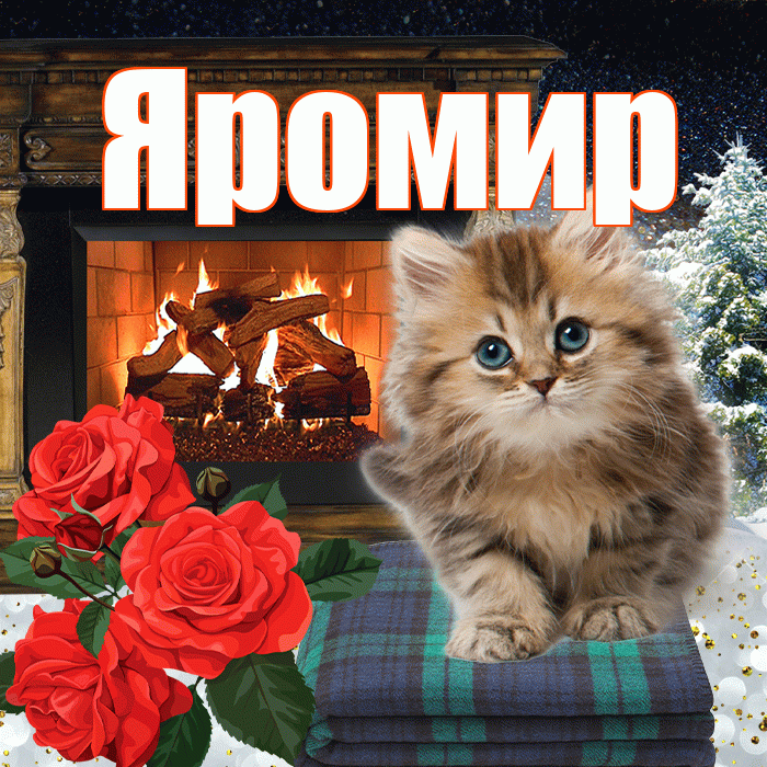 Яромир! Доброго зимнего вечера! Красивая открытка Яромиру!