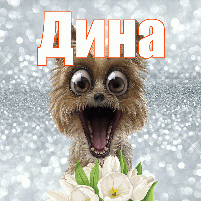 Дина! Доброе утро! Красивая открытка Дине!