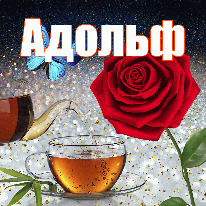 Адольф! Добрый зимний вечер! Красивая открытка Адольфу!